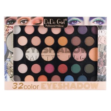 Набор теней и хайлайтеров DoDo Girl 32 Colors Eyeshadow Palette D3112 A
