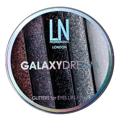 Палитра глиттеров для макияжа глаз, губ, лица LN Professional Galaxy Dream