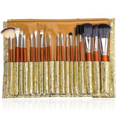 Набор кисточек для макияжа в футляре maXmaR MB-18 Gold, 18 шт