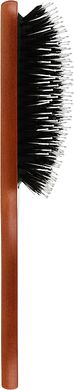 Щітка масажна для волосся Beauty LUXURY, дерев'яна прямокутна велика з комбінованою щетиною, HB-03-27