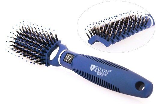 Щетка для волос SALON PROFESSIONAL продувная с комбинированной щетиной 25071GDE