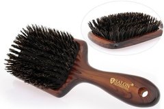 7752FM Щітка масажна для волосся дерев'яна з натуральною щетиною SALON PROFESSIONAL