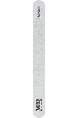 Пилка для ногтей ZAUBER 180/240 узкая зебра, 03-009