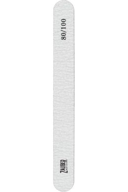 Пилка для ногтей ZAUBER 80/100 узкая зебра, 03-009