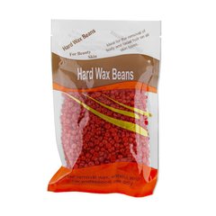 Воск для депиляции пленочный в гранулах Hard Wax Beans Strawberry, 100 г.