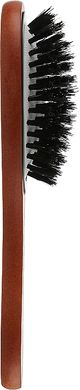 Щетка массажная для волос Beauty LUXURY, деревянная овальная с натуральной щетиной, HB-03-18