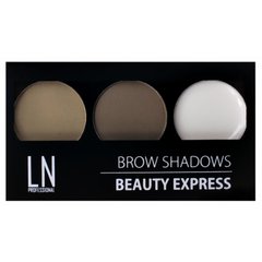 Набор для экспресс-макияжа бровей LN Professional Brow Shadows Beauty Express Kit