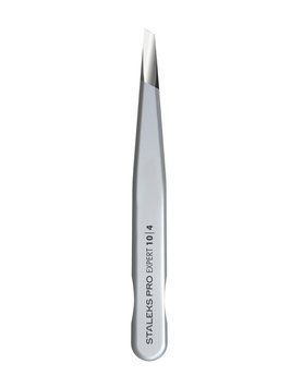Пінцет для брів Staleks Pro Expert 10 Type 4, вузький скошений (4820121592903)