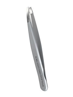 Пінцет для брів Staleks Pro Expert 10 Type 2, вузький прямий (4820121592897)