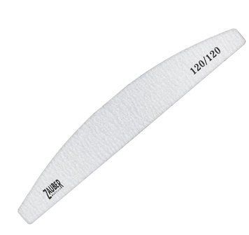 Пилка для ногтей ZAUBER 120/120 овал зебра, 03-011