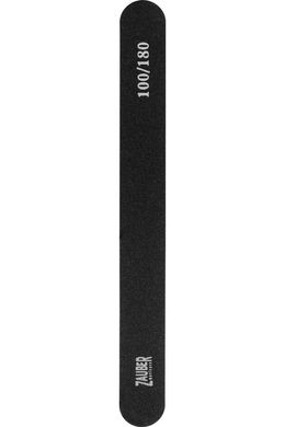 Пилка для ногтей ZAUBER 100/180 узкая черная, 03-002