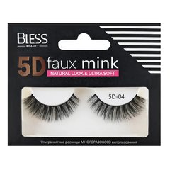 Вії накладні Bless Beauty 5D Faux Mink багаторазового використання, 5D-04