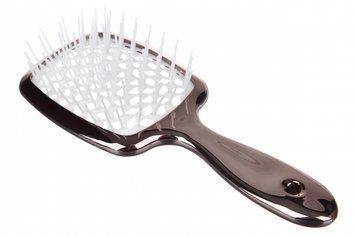Расческа для волос массажная Cecilia Super Hair Brush хромированная