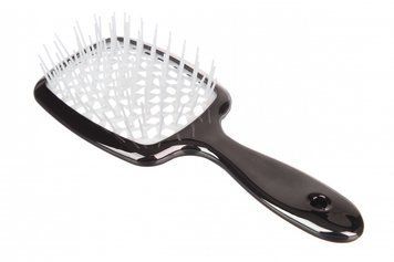 Расческа для волос массажная Cecilia Super Hair Brush хромированная