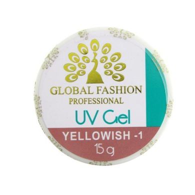 Гель для наращивания камуфляжный GLOBAL FASHION UV GEL Y1, 15 гр.