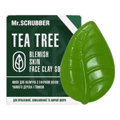 Мило для обличчя і тіла з олією чайного дерева Mr.SCRUBBER Blemish Skin Face Clay Soap Tea Tree, 130 г