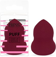 Спонж для макіяжу Bless Beauty PUFF Make Up Sponge грушоподібний, бордовий