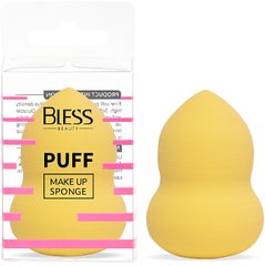 Спонж для макияжа Bless Beauty PUFF Make Up Sponge грушевидный, желтый