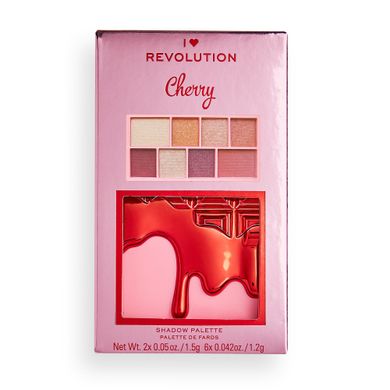 Палетка тіней для повік I Heart Revolution Cherry Mini Chocolate Eyeshadow Palette