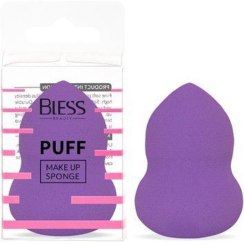Спонж для макіяжу Bless Beauty PUFF Make Up Sponge грушоподібний, фіолетовий
