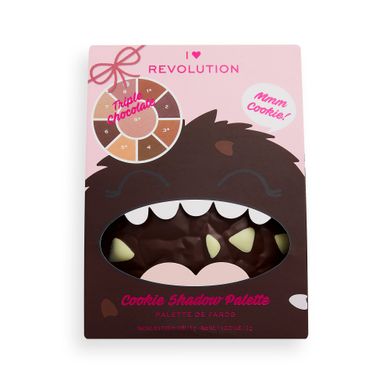 Палетка теней для век I Heart Revolution Cookie Eyeshadow Palette, Triple Chocolate