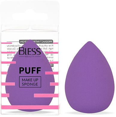Спонж для макияжа Bless Beauty PUFF Make Up Sponge капля, фиолетовый