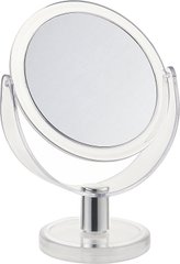 Дзеркало двостороннє косметичне настільне, кругле зі збільшенням 3Х, 12см Beauty LUXURY, M-01