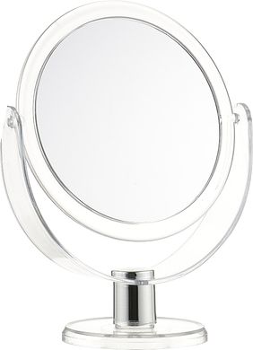 Дзеркало двостороннє косметичне настільне, кругле зі збільшенням 3Х, 14 см Beauty LUXURY, M-02