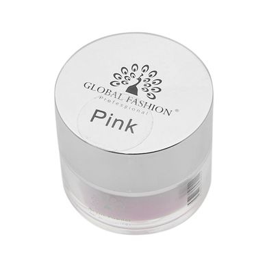 Акриловая пудра розовая GLOBAL FASHION ACRYLIC POWDER (PINK) , 50 гр.