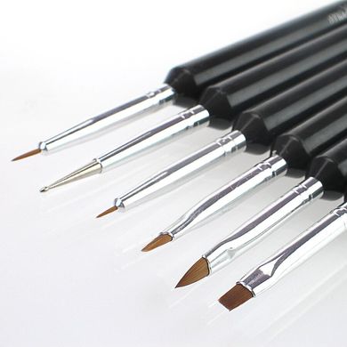 MNB-218 Набор кисточек для ногтевого дизайна maXmaR из 6 инструментов