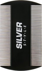 Гребешок двухсторонний черный Silver Style RG-011