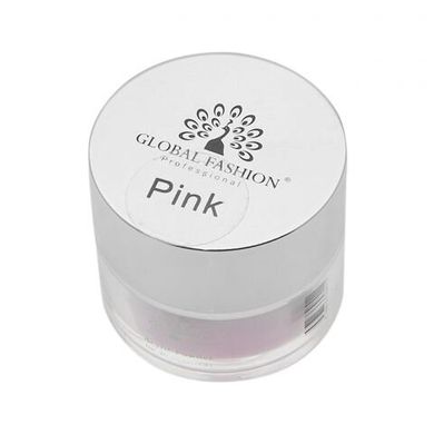 Акриловая пудра розовая GLOBAL FASHION ACRYLIC POWDER (PINK) , 15 гр.