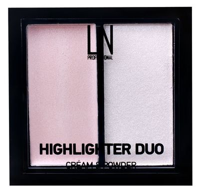 Хайлайтер для лица 2 в 1 LN Professional Cream & Powder Highlighter Duo