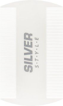 RG-012 Гребінець двосторонній білий Silver Style