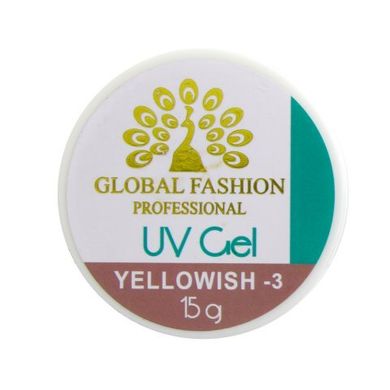 Гель для наращивания камуфляжный GLOBAL FASHION UV GEL Y3, 15 гр.
