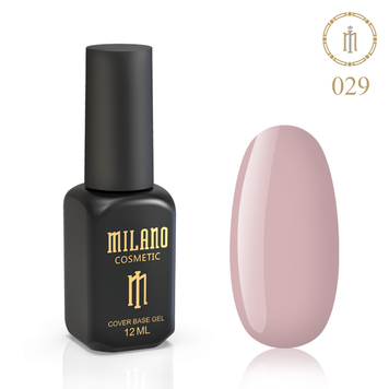 База кольорова каучукова Milano Cover Base Gel № 29, 12 мл