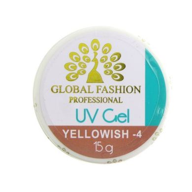 Гель для наращивания камуфляжный GLOBAL FASHION UV GEL Y4, 15 гр.