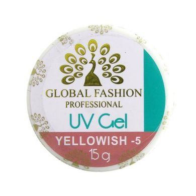 Гель для наращивания камуфляжный GLOBAL FASHION UV GEL Y5, 15 гр.