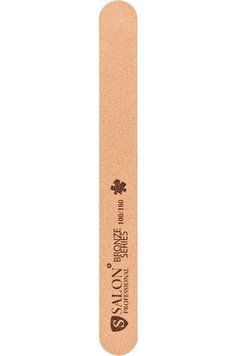 Пилка для нігтів SALON PROFESSIONAL 100/180 BRONZE вузька